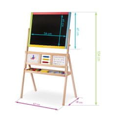 shumee Ricokids velika magnetna tabla z vrtečo se uro - večbarvna