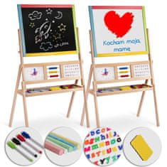 shumee Ricokids velika magnetna tabla z vrtečo se uro - večbarvna