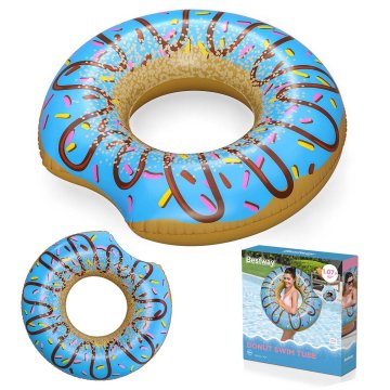 shumee Napihljiv obroč za plažo moder Donut 107 cm BESTWAY