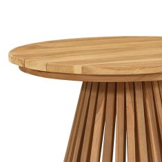 Vidaxl vrtna stranska miza Ø50x49.5 cm trdni tik