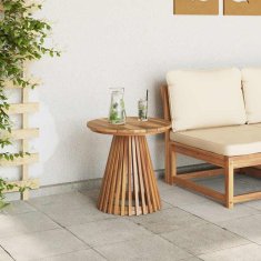 Vidaxl vrtna stranska miza Ø50x49.5 cm trdni tik