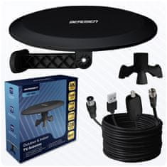 Baldr BD-955 črna notranja/zunanja TV ultra HD 4K antena
