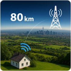 Baldr BD-955 črna notranja/zunanja TV ultra HD 4K antena