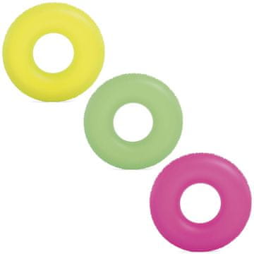 Intex Neonski plavalni obroč premera 91 cm - 3 barve INTEX 59262 roza