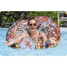 shumee Napihljiv obroč za plažo rjav Donut 107 cm BESTWAY
