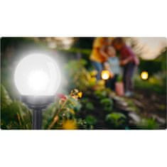 Ilumen Solarna svetilka bela krogla 4 kosi LS-102