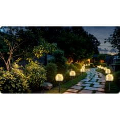 Ilumen Solarna svetilka, prozorna krogla, 4 kos. LS-103