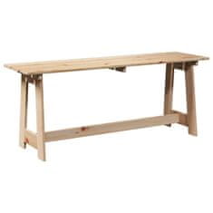 Vidaxl Zunanja klop Rjava 119 x 35 x 47cm Trdna borovina