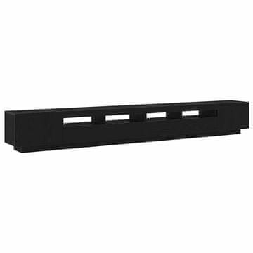 Vidaxl Komplet TV omaric 3 szt. Črna 300 x 35 x 40 cm Konstruiran les
