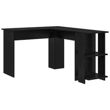 Vidaxl Kotniška miza Črna Orehovina 140 x 113,5 x 75 cm Inženirski les