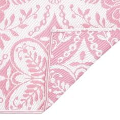 Vidaxl Zunanji preproga Roza 300 x 400 cm PP