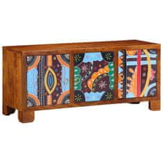 Vidaxl Klop za čevlje večbarvno 100 x 35 x 45 cm Trden akacijev les