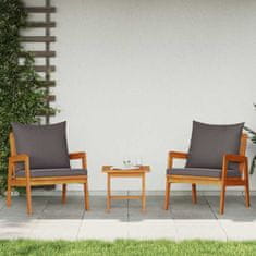 Vidaxl Bistro komplet Rjava 45 x 45 x 38cm Trden akacijev les