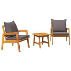 Vidaxl Bistro komplet Rjava 45 x 45 x 38cm Trden akacijev les