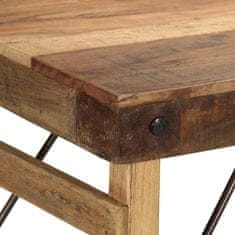 Vidaxl Jedilna miza Rjava 110 x 55 x 76 cm trden predelan les