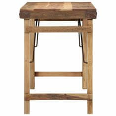 Vidaxl Jedilna miza Rjava 110 x 55 x 76 cm trden predelan les