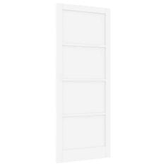 Vidaxl Notranja vrata ORKDAL Bela 93 x 232 cm Vezani les