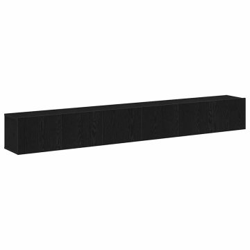 Vidaxl Komplet TV omaric 3 pcs Črni hrast 80 x 30 x 30 cm