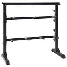Vidaxl Stojalo za dumbell Črna 99 x 45 x 95.5 cm