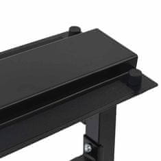 Vidaxl Stojalo za dumbell Črna 99 x 45 x 95.5 cm