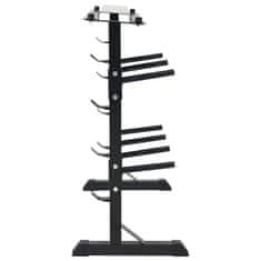 Vidaxl Stojalo za dumbell Črna 99 x 45 x 95.5 cm