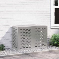 Vidaxl Prekrivalo za klimatsko napravo srebrna 100 x 50 x 70 cm