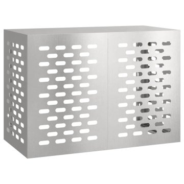 Vidaxl Prekrivalo za klimatsko napravo srebrna 100 x 50 x 70 cm