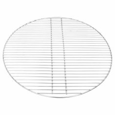Vidaxl Rešetka za žar srebrna 60 x 60 cm Nerjaveče jeklo