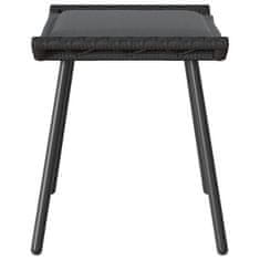 Vidaxl Vrtni stol z blazino 2 pcs Siva 50 x 40 x 45cm Poliester