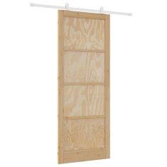Vidaxl Drsna vrata ORKDAL Naravna in bela 93 x 232 cm