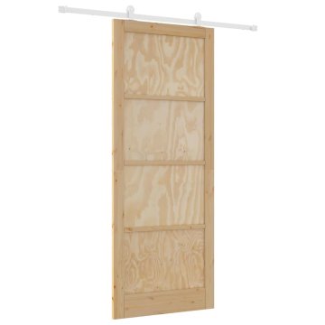 Vidaxl Drsna vrata ORKDAL Naravna in bela 93 x 232 cm