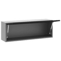 Vidaxl Orodna omara na steni z plinskimi vrati Črna 100x25x35 cm