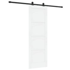 Vidaxl Drsna vrata ORKDAL Bela in črna 73.5 x 211 cm