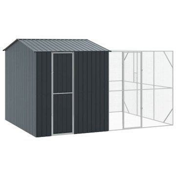 Vidaxl Ptičnik Antracit 425 x 304 x 247 cm Pocinkano jeklo