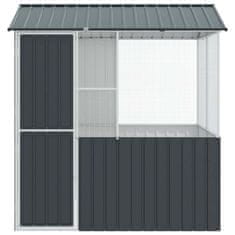 Vidaxl Ptičnik Antracit 215 x 209 x 230 cm Pocinkano jeklo