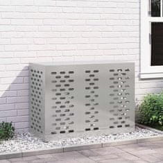 Vidaxl Prevleka za klimatsko napravo 110x50x80 cm iz nerjavečega jekla