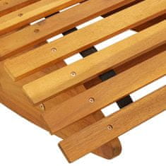 Vidaxl Gugalniki za sončenje 2 pcs Rjava 154 x 60 x 74 cm