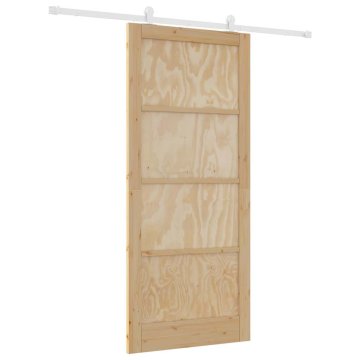 Vidaxl Drsna vrata ORKDAL Naravna in bela 93 x 211 cm