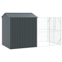 Vidaxl Ptičnik Antracit 418 x 210 x 247 cm Pocinkano jeklo