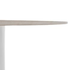 KONDELA Okrogla jedilna miza Mahir Tip 1 120 - beli marmor / bela