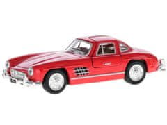 Mercedes-Benz Kinsmart Avtomobil 300 SL 1954 12,5 cm 1:36 kovinski reverz - mešanica barv (srebrna, bela, rdeča)