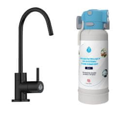 DAFI Dafi FLOW COMFORT D1 filtrirni sistem + ALTO pipa za filtrirano vodo črna