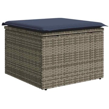 Vidaxl Vrtni stol Siva 55 x 55 x 37cm poli ratan