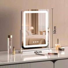 S6 Steklarstvo Šest Make-up LED OGLEDALO S6P41, 40 x 50cm, kozmetično ogledalo za ličenje LED