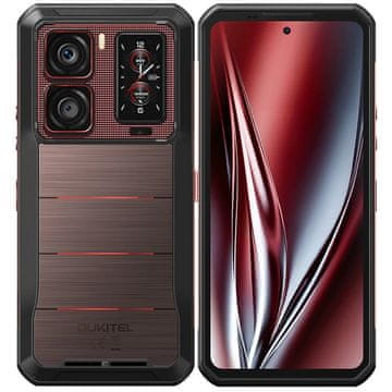 Oukitel WP 300 5G Robustni telefon, 16000mAh Baterija, 108MP, Android 15(12GB+512GB NFC), Rdeč