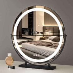 S6 Steklarstvo Šest Make-up LED OGLEDALO S604B, Ø 40 cm, kozmetično ogledalo LED