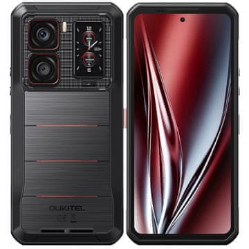 Oukitel WP 300 5G Robustni telefon, 16000mAh Baterija, 108MP, Android 15(12GB+512GB NFC), Črn