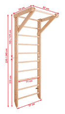 SportBaby Letvenik Ribstol Sport-1, 240 cm