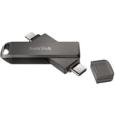 SanDisk Professional USB KLJUČEK 128GB USB 3.1 SanDisk iXpand Luxe Duo USB-C / Apple Lightning črne barve