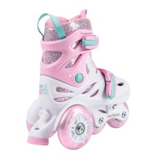 Otroški rolerji Cariboo Ballerina z LED kolesi, roza 26-30, B-045-RU-XS